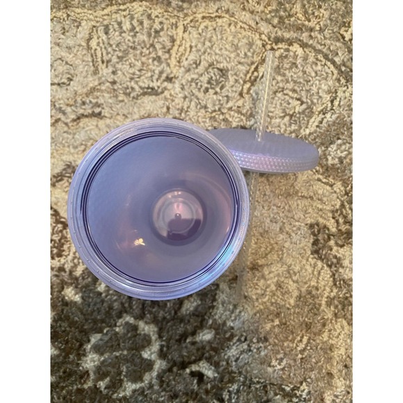 Starbucks Icy Lilac Iridescent Cold Cup 16oz Studded Tumbler W/ Lid & Straw NEW - Picture 6 of 7